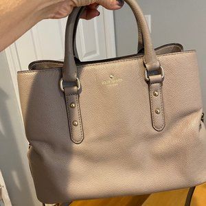 Kate Spade Gray Satchel with Crossbody Straps